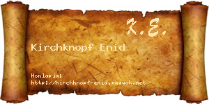Kirchknopf Enid névjegykártya